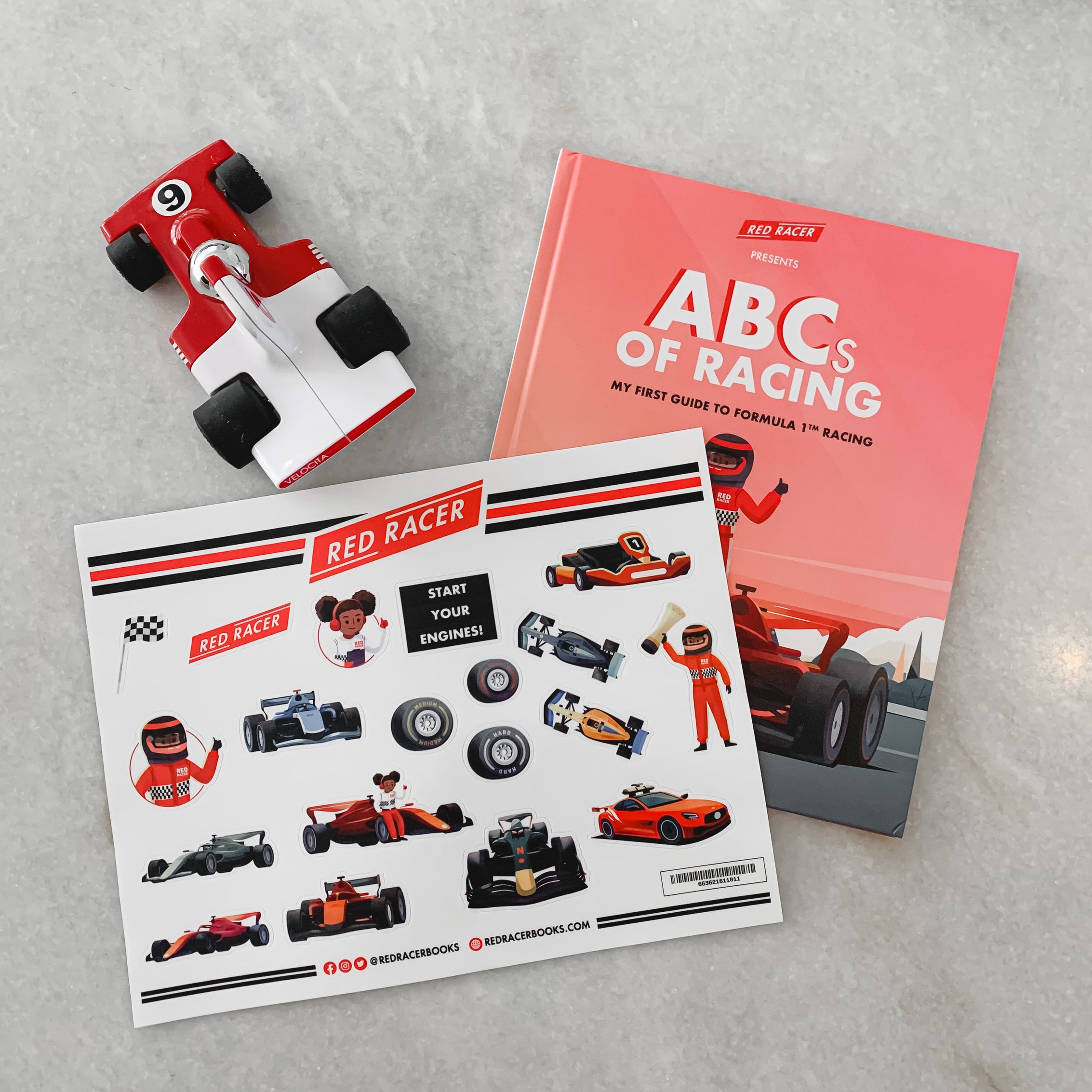 Red Racer Premium Sticker Sheet