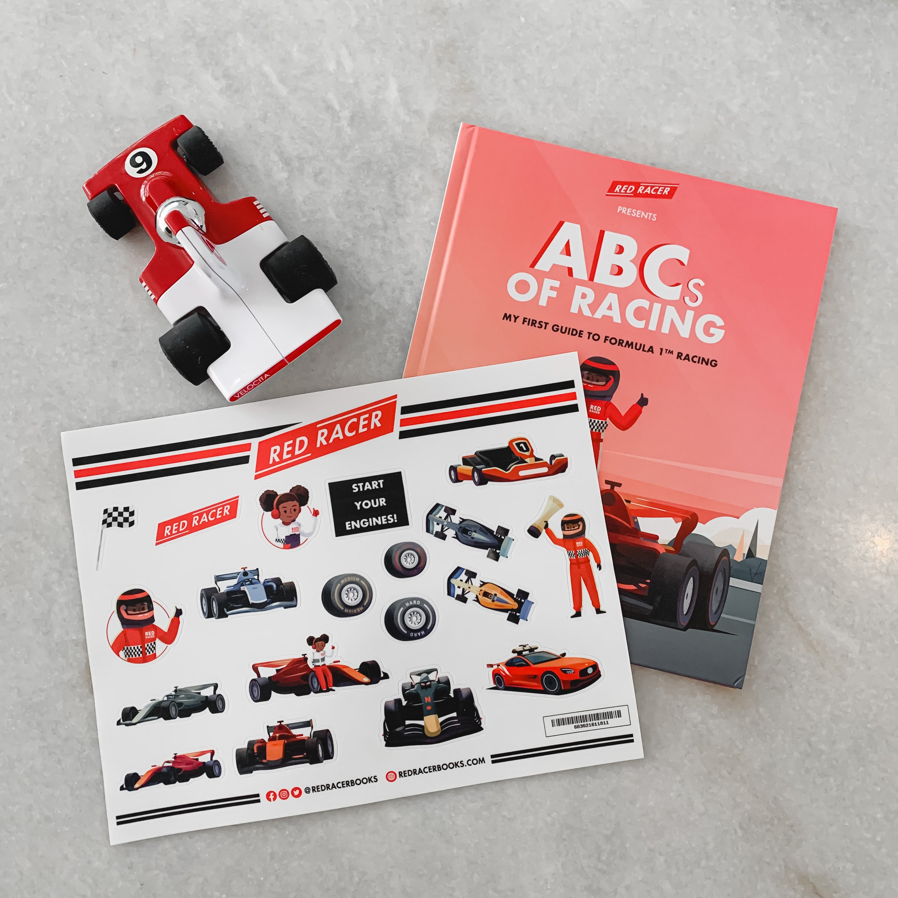Red Racer Premium Sticker Sheet